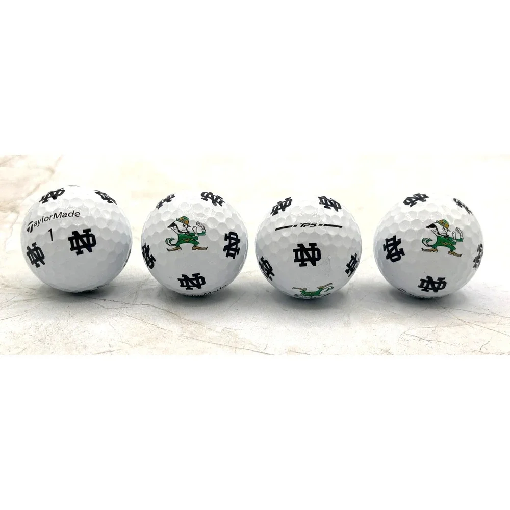 Notre Dame Fighting Irish‎ TaylorMade Tp5 Pix Golf Balls Lot of 4 No Box EUC